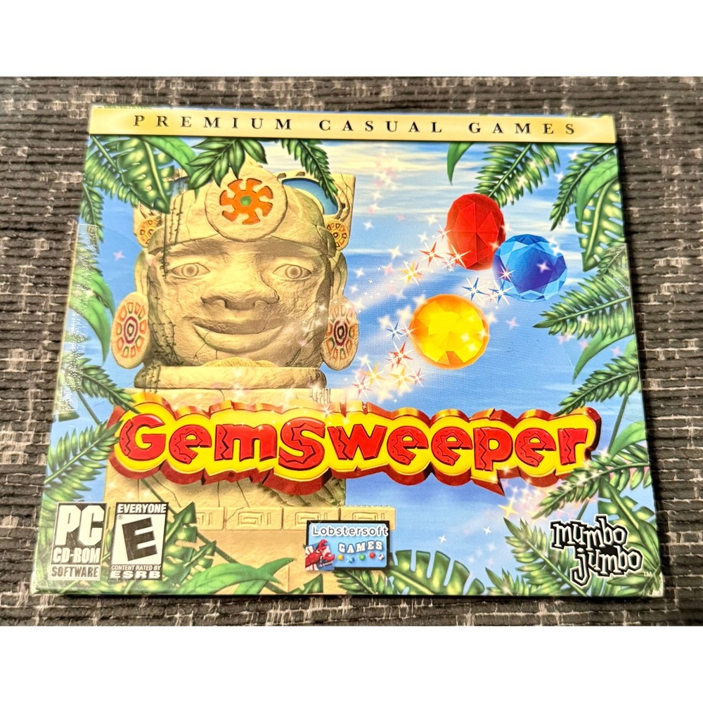 MumboJumbo GemSweeper PC CD-ROM New Puzzle Game 2007